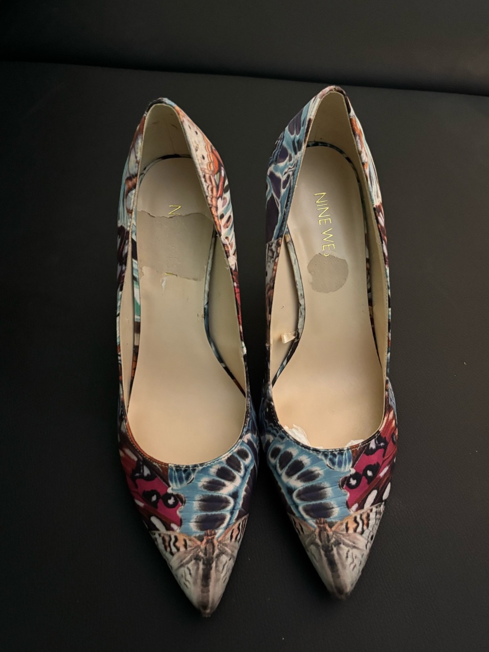 Nine West Multicolor Patterned Pointed Toe Pumps